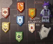 Tarcze + figurka Lego Nexo Knights