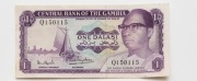 Gambia 1 dalasi 1972 P.4 Rzadki