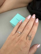 Tiffany & Co. Tiffany Novo platynowy pierścionek z diamentem 0.28 ct