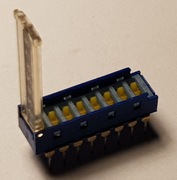 DIP SWITCH 8 przesuwny SIEMENS z pokrywką