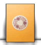 boho dekoracja na ścianę, etno obrazek A4, rustykalny obraz 21x30