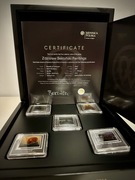 Zestaw monet Beksiński - Postać, Baletnica, Hamlet, Katedra i Tramwaj