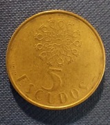 Moneta Portugalia 5 escudos 1987
