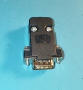 Wtyk DB9 RS232 D-SUB - Złącze męskie 9 pin + czarna obudowa