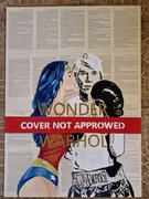 -18% promocja Pop art Warhol Wonder woman obraz akryl  klub pub wystrój 