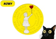 [NOWY] Figurka Banksy Dziewczynka z Balonikiem w Kształcie Serca [Biały]