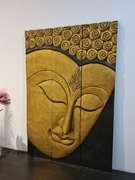 Głowa buddy tryptyk drewno handmade z Tajlandii 