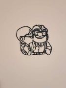 Dziadkowie z filmu ,,Odlot" ozdoba z drewna