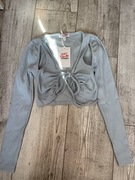 Bluzka top marszczony wiązany