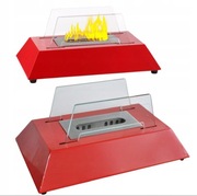 Biokominek Kominek Wolnostojący Chaber Czerwony 37x17x23 cm Knap