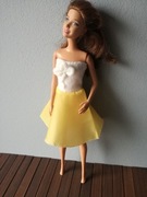 Ubranka dla lalki Barbie - sukienka