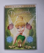 Disney DVD Dzwoneczek kolekcja 6 filmów film animowany bajka bajki zestaw