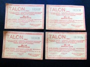 Talony makulaturowe PRL - zestaw 4 szt