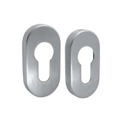 SZYLD ROZETA OWALNA OSŁONA WKŁADKI - STAL NIERDZEWNA