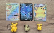 Karty figurki retro Pokemon Pikachu V Max Eevee Sableye Zekrom
