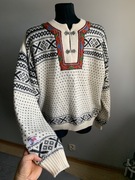 Nordstrikk sweter wełniany norweski scandi męski 100 % wełna wool XXL