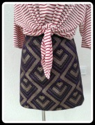 OASIS spódnica fioletowo - złota z podszewką 40 L - 42 XL