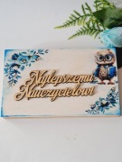 Pudełko na czekoladę Prezent Zakończenie Roku Szkolnego Podziękowanie 