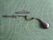 Okucie pistoletu kapiszonowego z brązu