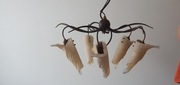 Komplet lamp do salonu - 2 żyrandole, 2 klinkiety