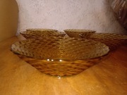 Podstawki pod szklanki / salaterki z PRL - zestaw 5 szt.