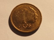 1 grosz z 1990 obegowy
