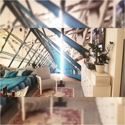 Lampa LED stojąca podłogowa loft vintage H 220cm. 