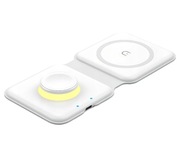 Ładowarka bezprzewodowa Składana ładowarka indukcyjna 2w1 QI Podróżna