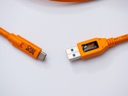 Kabel Tether Tools Pro USB 3.0 USB-C 4,6m pomarańczowy długi