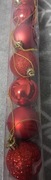 Bombki czerwone z defektem zestaw 12 szt. Tesco