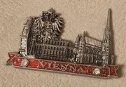 Magnes na lodówkę metalowy Vienna Wiedeń Austria Alpy Salzburg Graz(40)