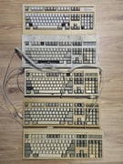 5x Stara Klawiatura Mechaniczna AT/XT Omron//Mitsumi/KPT/Fujitsu Zestaw