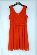 H&M sukienka wizytowa codzienna pomarańczowa orange