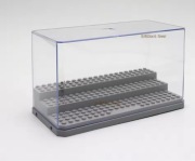 Gablotka gablota ekspozytor na figurki klocki Lego szary