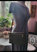 Patrizia Pepe skóra szara pojemna crossbody