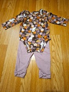 Zestaw "Gustowny" komplet ubranek niemowlęcych Carters 2szt roz 62 st. b.db