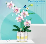 Klocki wzór LEGO ORCHIDEA BUKIET KWIATÓW KWIATY Prezent Hit Fiołek Róża 