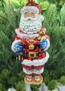 Bombka Mikołaj czerwony lakier z latarnią 01 MF ! Prezent ! Okazja ! Ozdoba