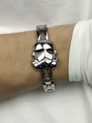NOWA Bransoletka męska stalowa star wars gwiezdne wojny szturmowiec