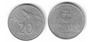 S13 Słowacja 20 halerzy 1993