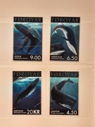 Dania Wyspy Owcze 2001 Mi 408-11 waleń seria  czysta idealna