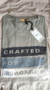 Camel Active oliwkowy t-shirt rozm 3XL XXXL z nadrukiem 
