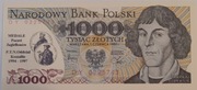 Banknot 1000 zł z 1 czerwca 1982 z nadrukiem 