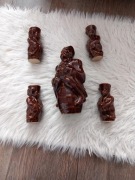 Zestaw do miodu pitnego karafka Kamionka PRL wypalanka ceramika porcelit