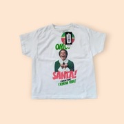 Koszulka George rozmiar 116 z motywem świątecznym 