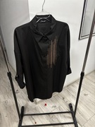 Koszula Manilla czarna oversizowa apliakcja