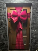 Duża giga kokarda xxl welurowa na drzwi z ,,opakowaniem,, 