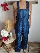 Spodnie zimowe damskie St Michael granatowe ocieplane r.42