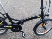 Rower miejski Esperia Torino 6B czarny, stop aluminium, składany