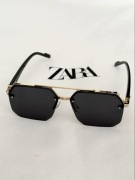 Okulary przeciwsłoneczne męskie z metalową ramką Modern Style ~ Zara